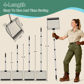 Vsonker 2-in-1 litter sifting shovel with mesh head for fast debris separation