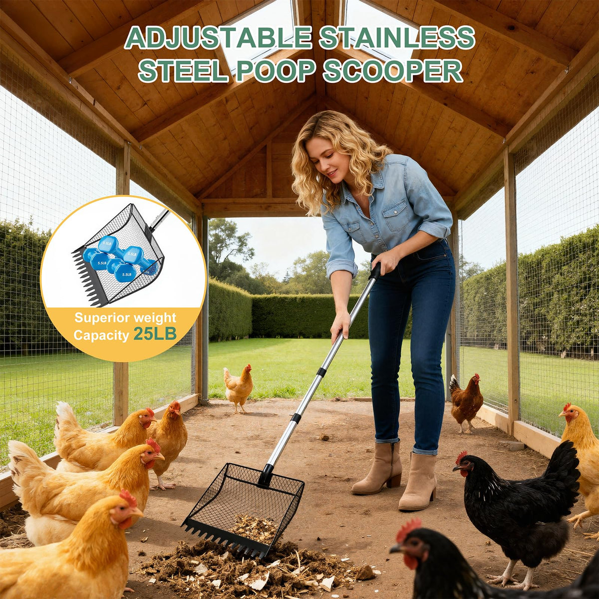 Vsonker durable metal pole supports long lasting daily use