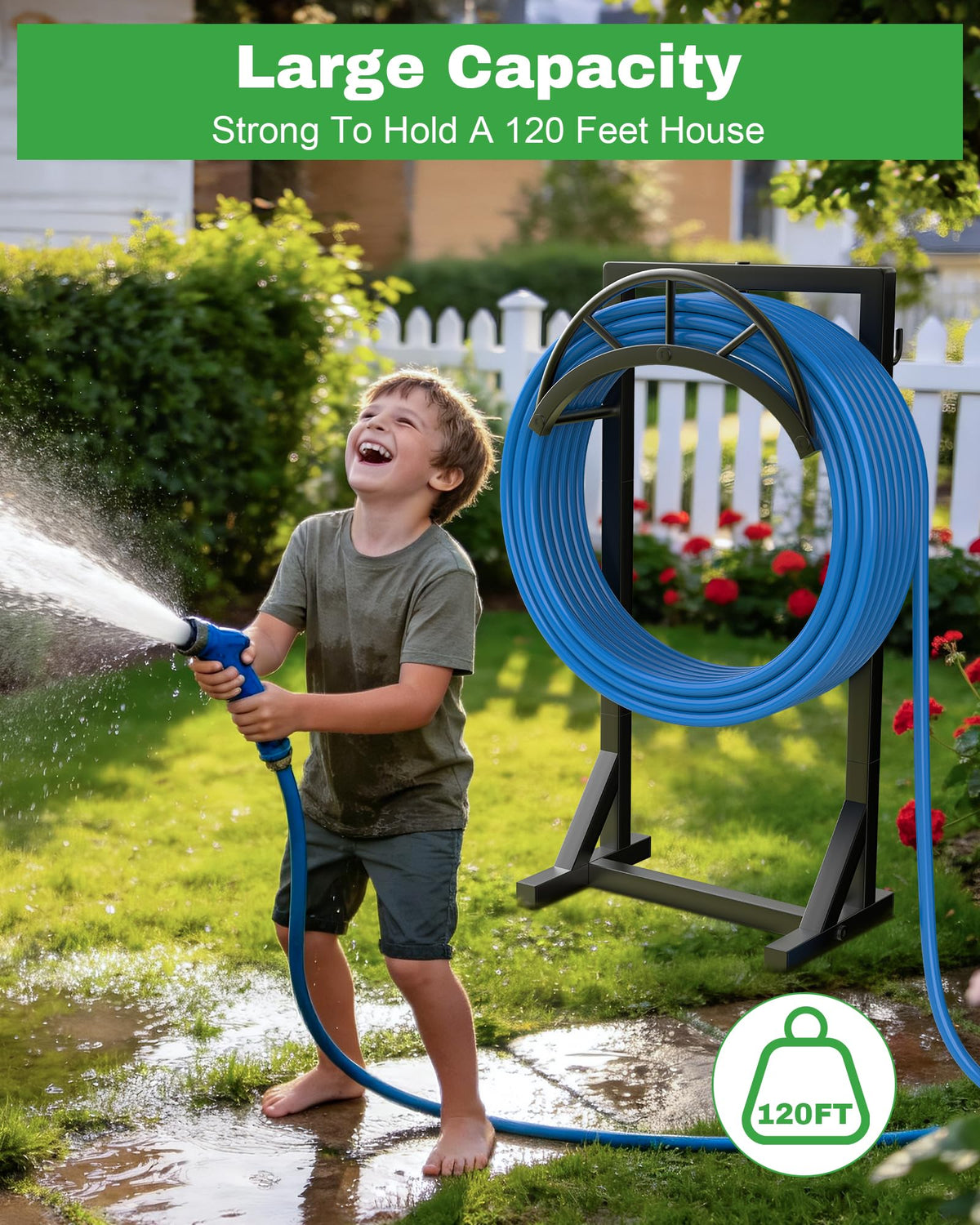 Vsonker outdoor hose rack built to resist weather and elements
