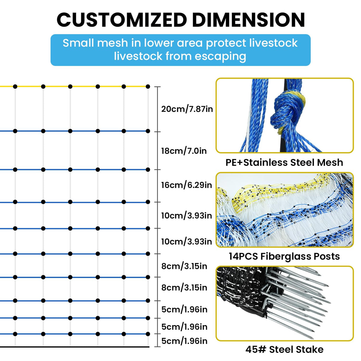 VSTKEN FRP posts pre-attached every 12 feet enable quick installation.