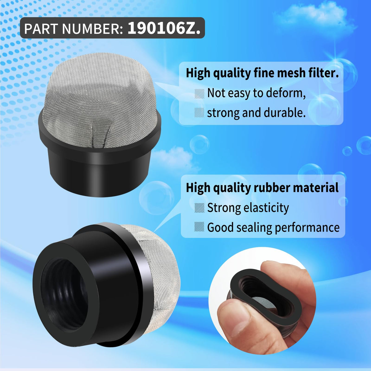 Vsttar screen cap replacement supports reliable air release during filtration.