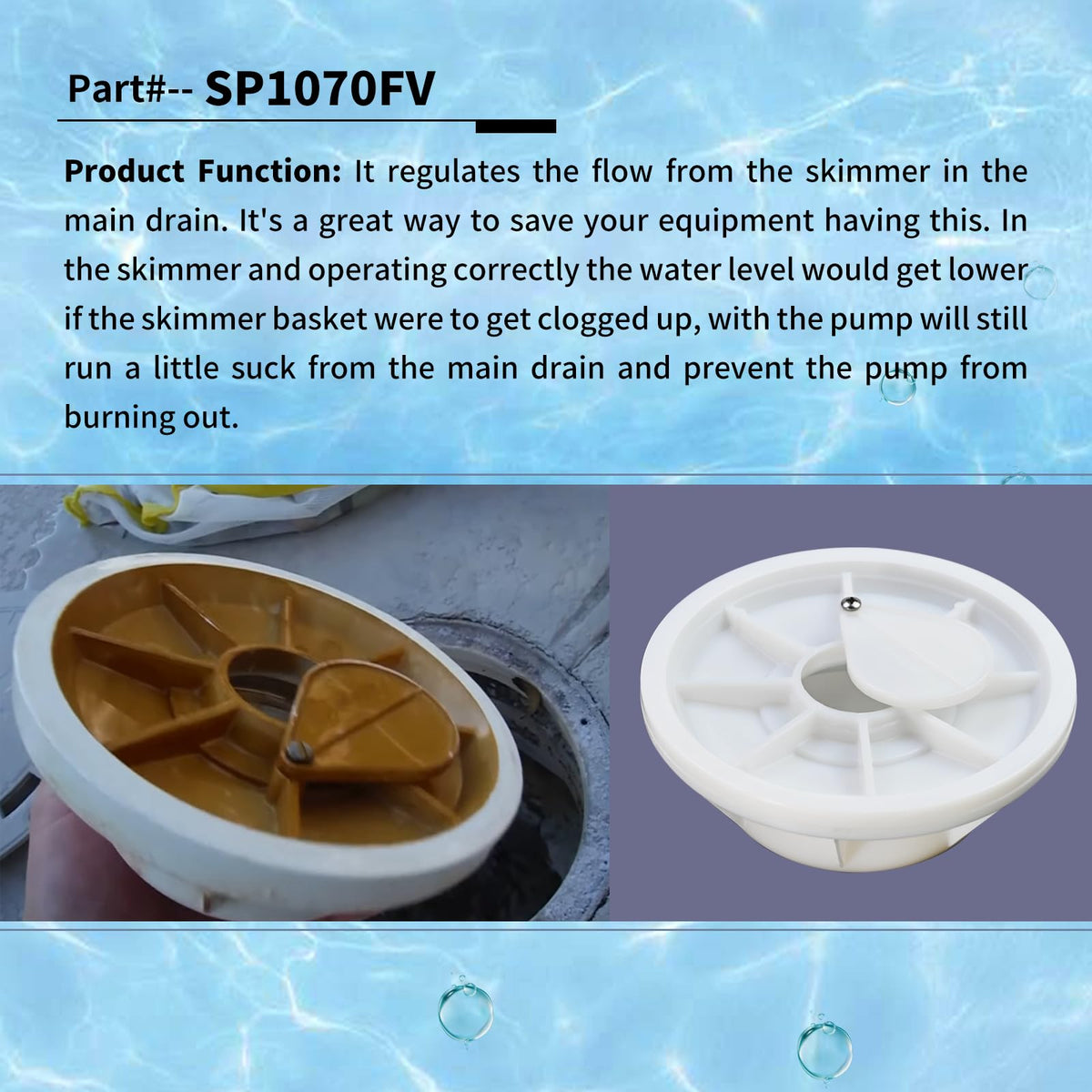 Vsttar SP1070FV o-ring components ensure sealing integrity over time.
