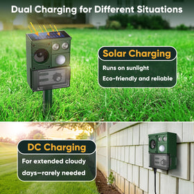 Vsyt ground stake installation keeps the device stable in lawns.