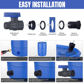Vtenyeo bulkhead adapter close-up for quick, tool-free installation.
