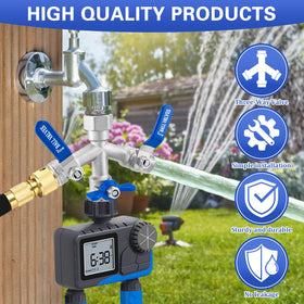 Vtenyeo full-flow outlets maintain water pressure across three hoses