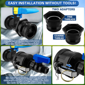 Vtenyeo high-flow ball valve delivers smooth on/off control.