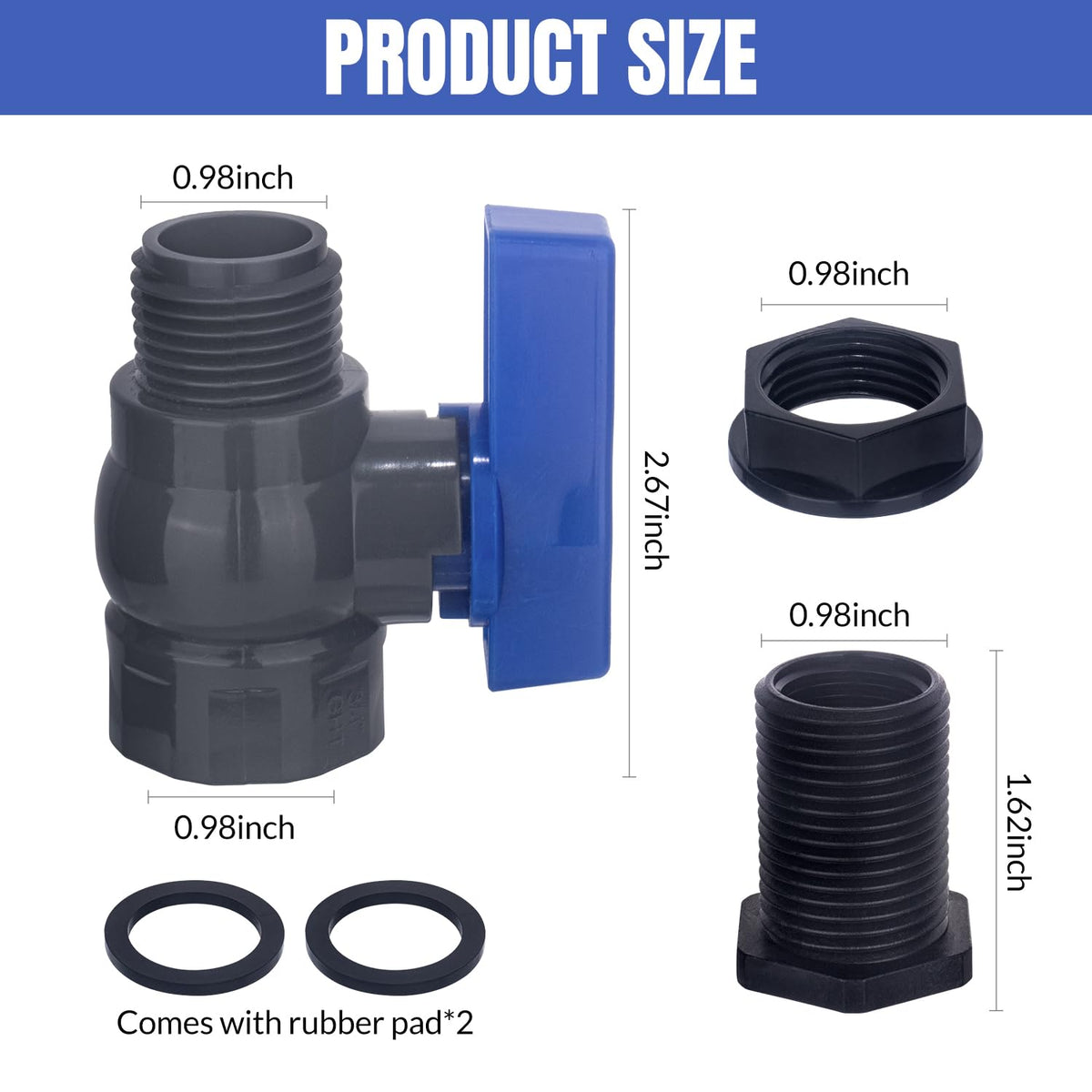 Vtenyeo spigot valve close-up highlights smooth operation and seal.