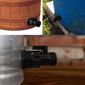 Vtenyeo rain barrel system ready for tanks, ponds, tubs, or pools
