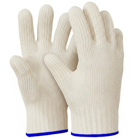 V TOWER aramid heat gloves with oven mitt design for high-heat cooking and secure grip.