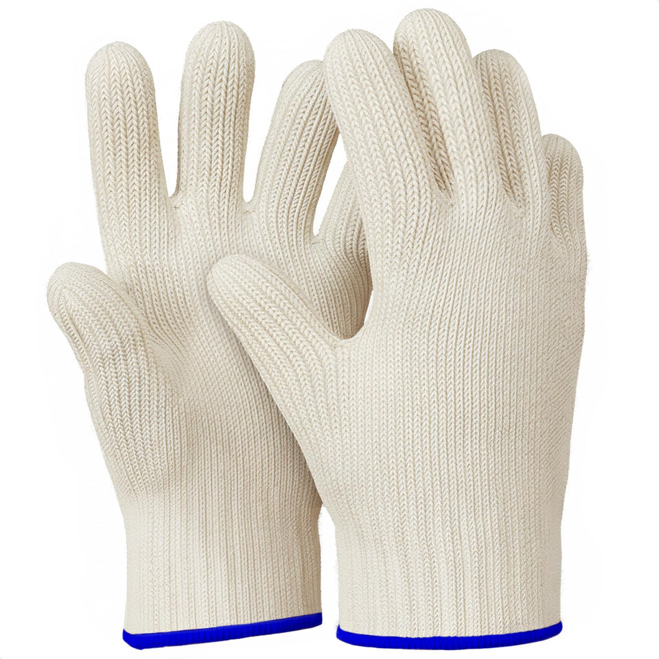 V TOWER aramid heat gloves with oven mitt design for high-heat cooking and secure grip.