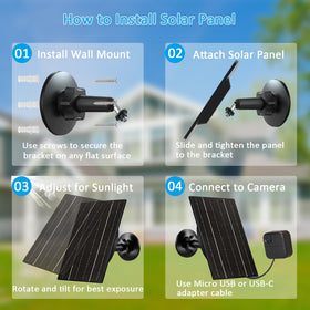 VUEBEE 10ft cable enables flexible placement for sun exposure.