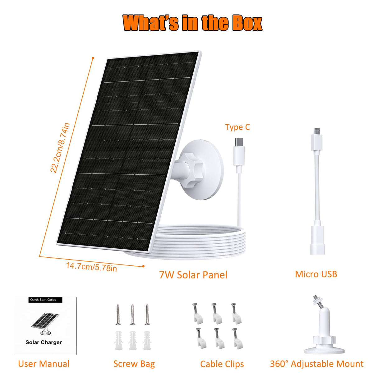 360 degree adjustable mount on VUEBEE panel for optimal sun exposure