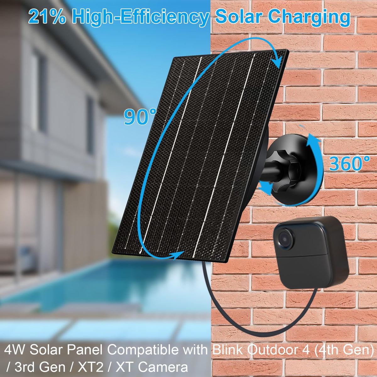 VUEBEE IP66 housing protects the panel from rain and dust.