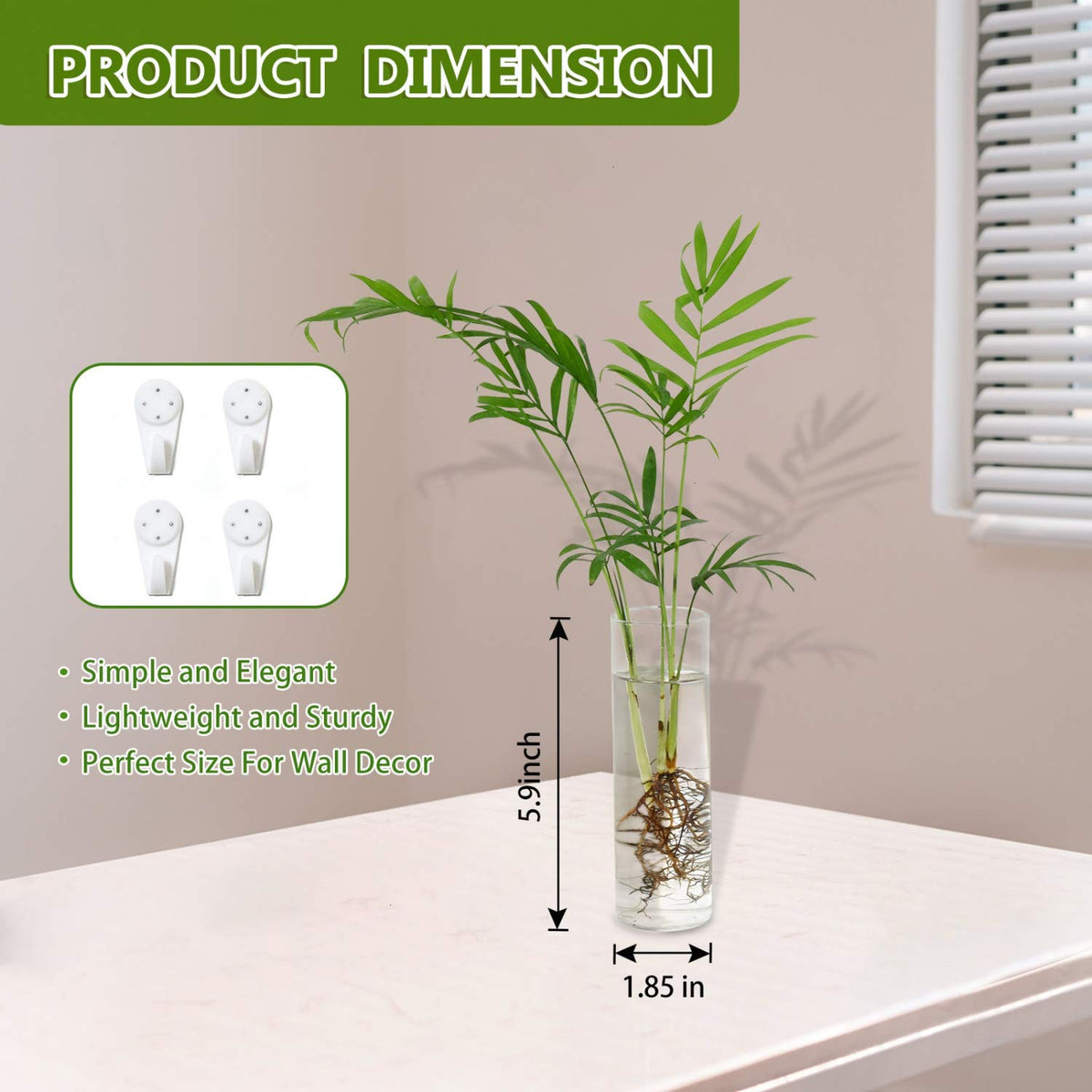 Vumdua clear propagation bottles showcasing root growth beautifully