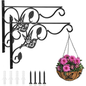 Vumdua hanging plants bracket; sturdy iron for indoor or outdoor display.