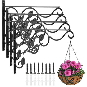 Vumdua wall planter hook 12-inch demonstrating sturdy construction for outdoor use.