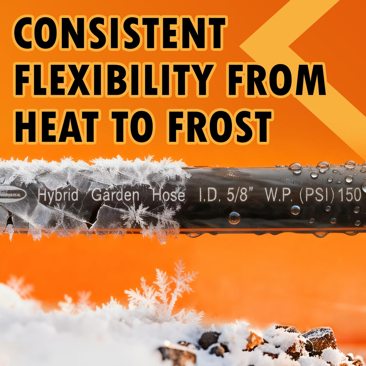 VUNDARA supports a demanding 150 PSI working pressure for steady flow.