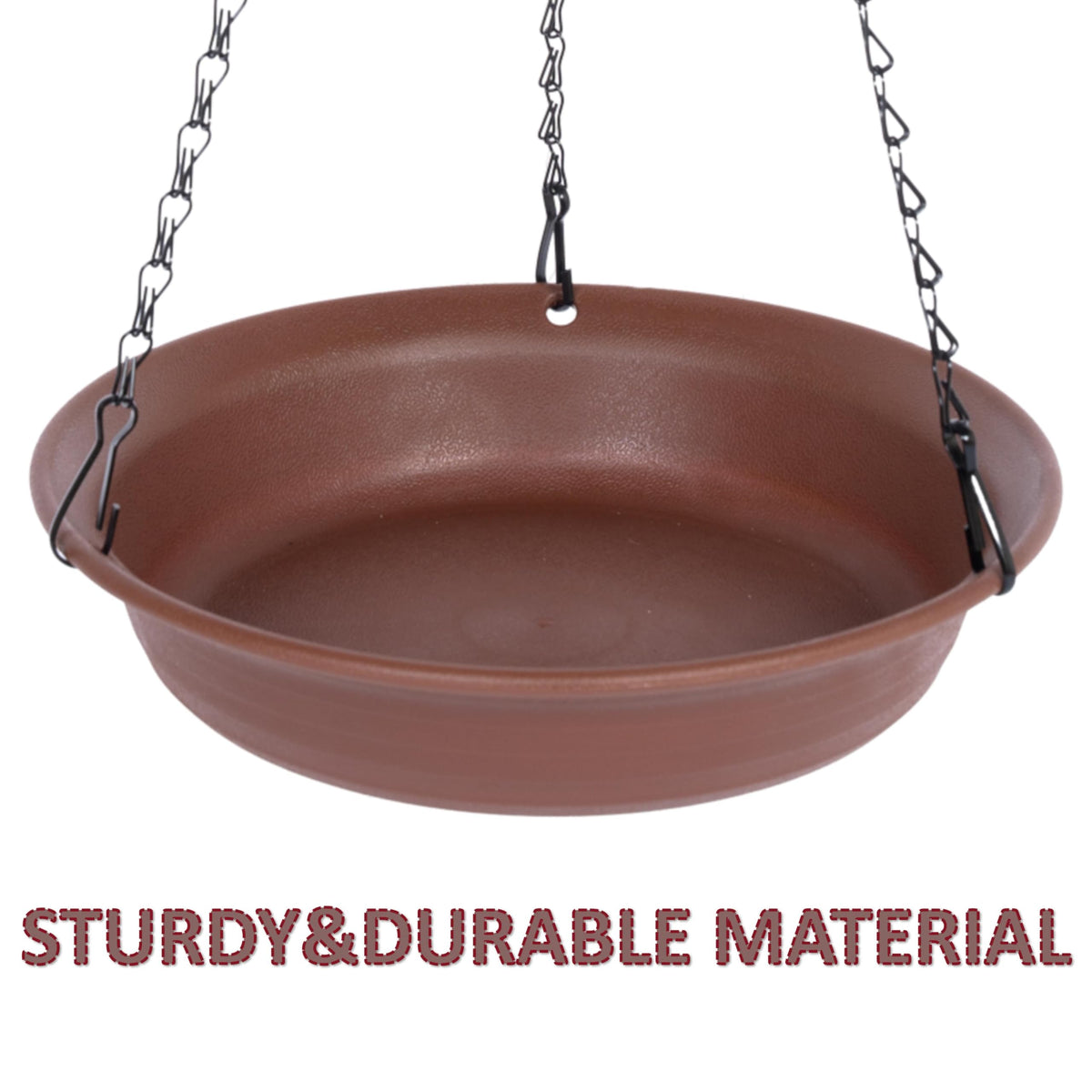 VUWEZ BPA-free plastic construction for durable outdoor use and easy cleaning