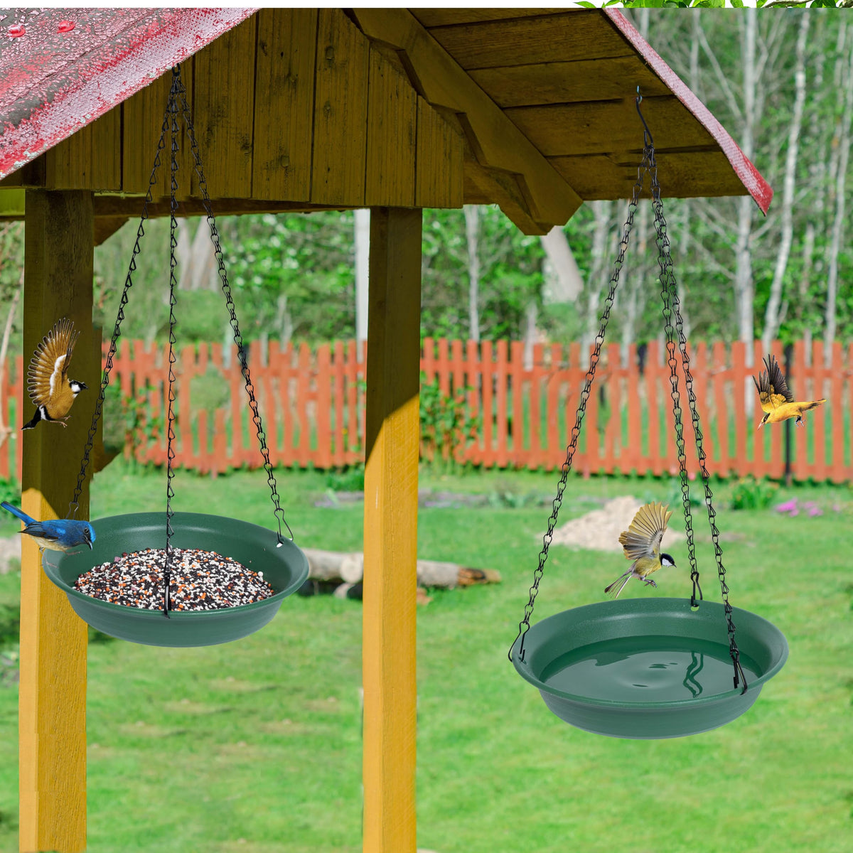 VUWEZ 16-inch hanging chain offers easy placement on trees or hooks.