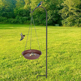 VUWEZ outdoor bird bath decor enhances garden aesthetics.