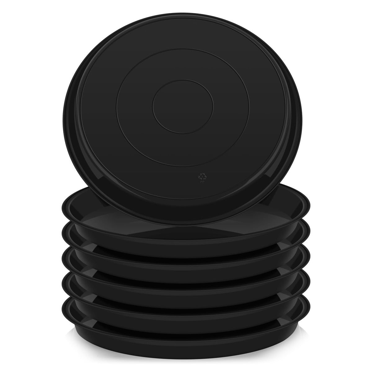 VUWEZ plant saucer 10-inch top view shows round, sturdy tray to protect floors from water.