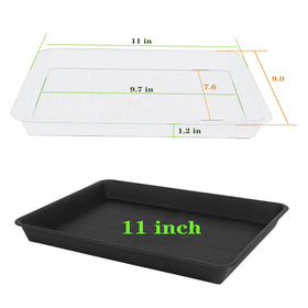 VUWEZ thickened PP plant saucer showcases durable, long lasting construction.