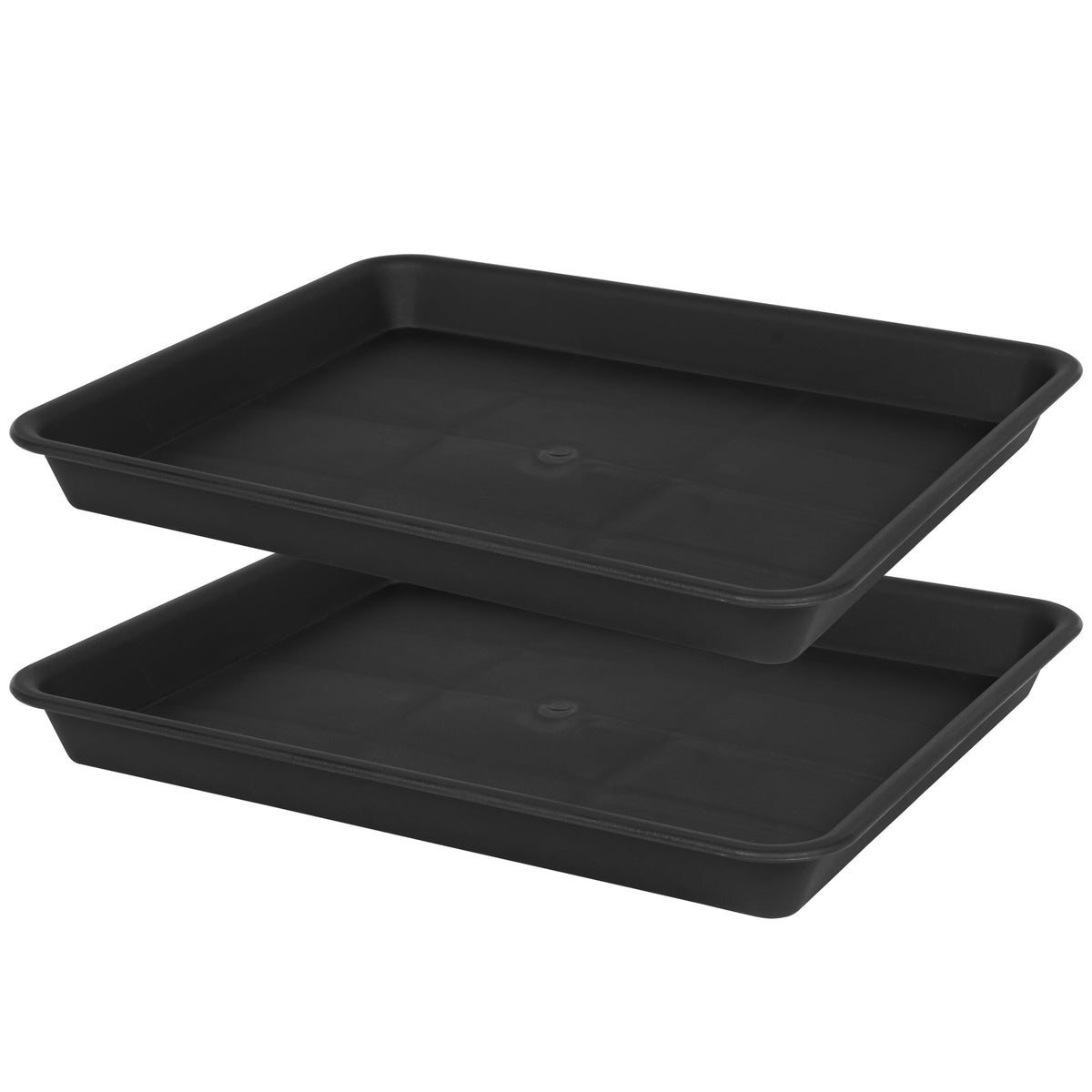 VUWEZ plant saucer tray rectangular 11x9in catches excess water to protect surfaces.