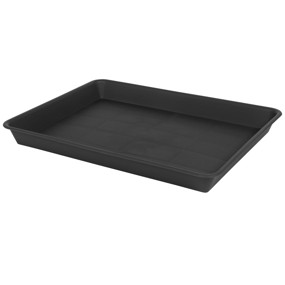 VUWEZ rectangle plant tray front view showing sturdy indoor drainage for plants