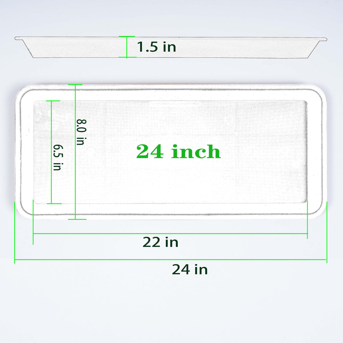 VUWEZ thickened plastic tray provides durable support for large pots