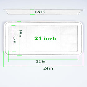 VUWEZ thickened plastic tray provides durable support for large pots
