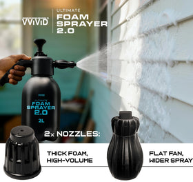 VViViD Ultimate Foam Sprayer 2.0 adjustable-nozzles for mist or stream.