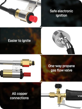 VVKPEYIN 12ft hose delivers flexible reach with heat resistance and durability