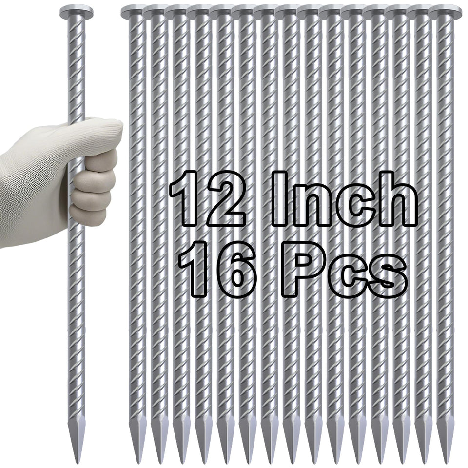 VVOKGO 12in rebar stake assembly for secure ground anchoring.