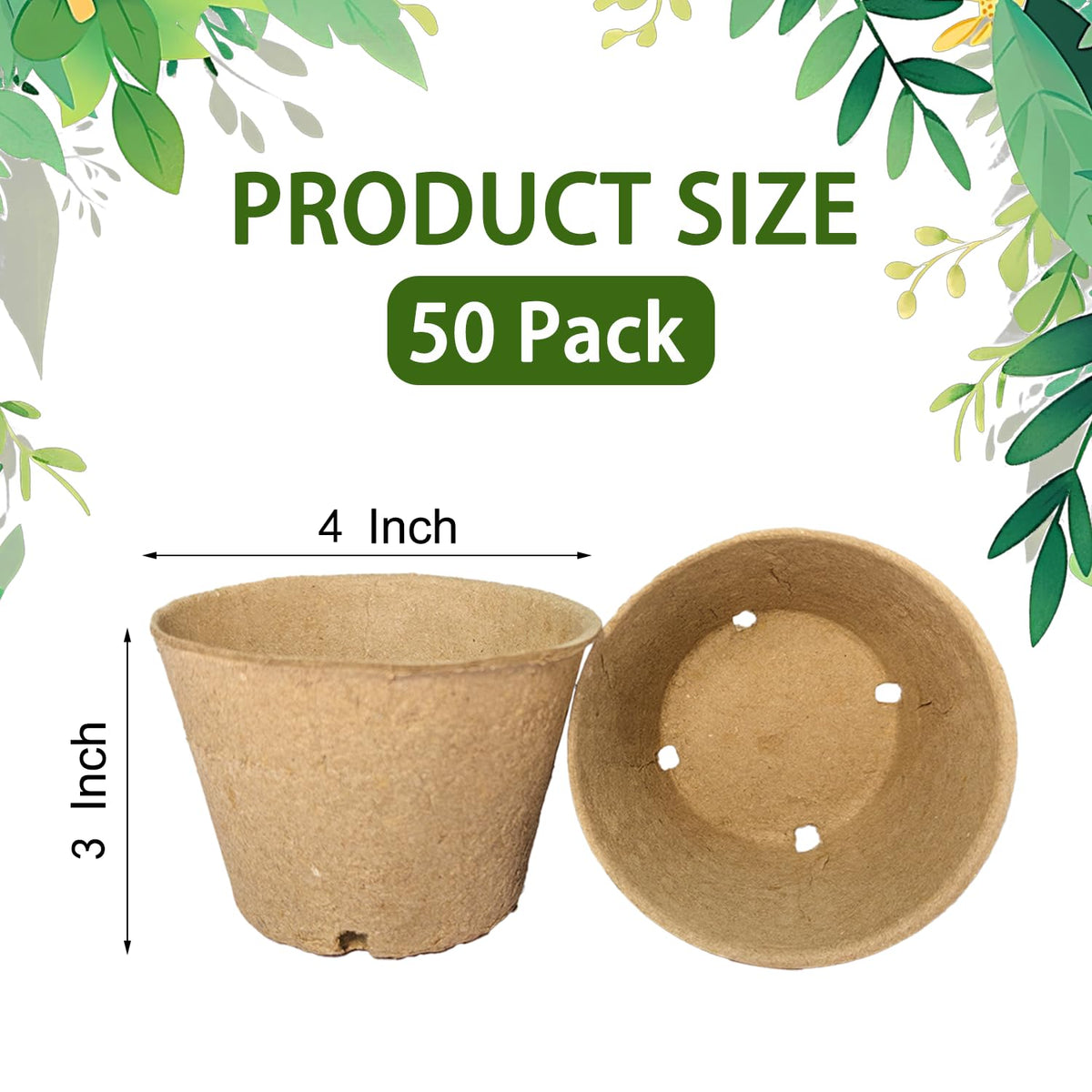 vwpvdeeg biodegradable seed starter pots ready for direct soil planting