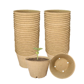 vwpvdeeg peat pots with drainage holes support healthy seedling start