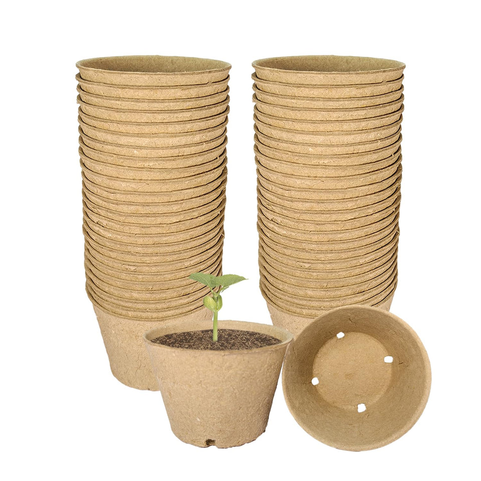 vwpvdeeg peat pots with drainage holes support healthy seedling start