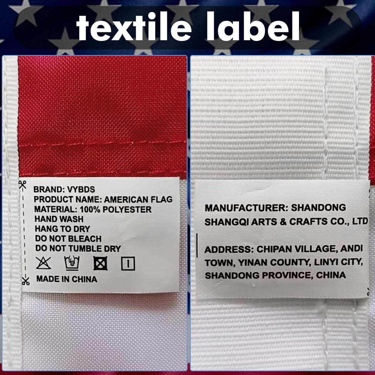 VYBDS 3x5 flag suited for ceremonies and classrooms, signaling national pride.