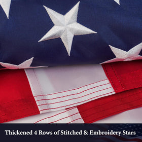 VYBDS 3x5 weather-resistant flag withstands rain and sun for long-term outdoor use.
