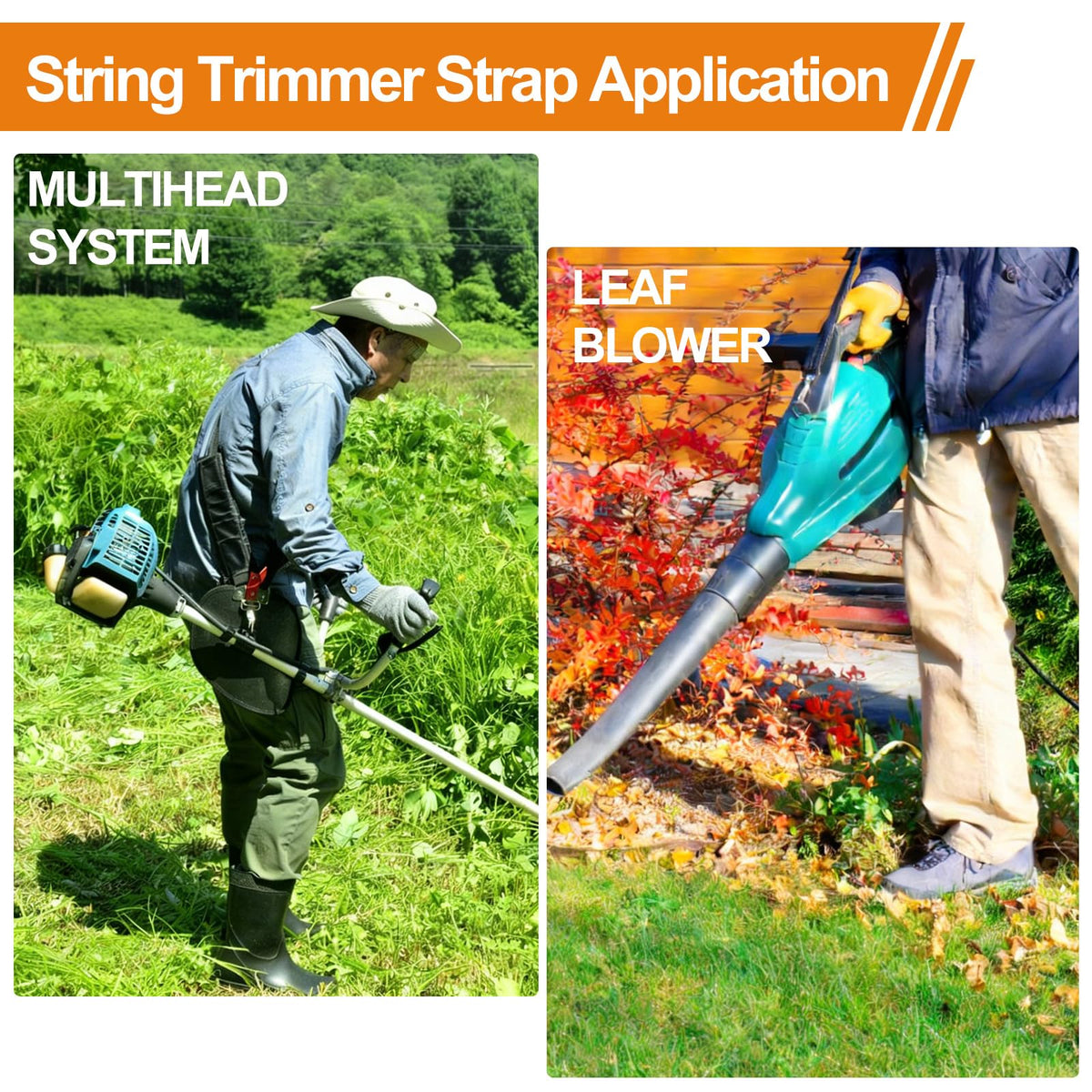 VYF durable nylon construction resists wear through tough yardwork.