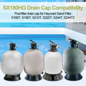 VYF SX180HG easy-install image shows hand-tightened drain cap.