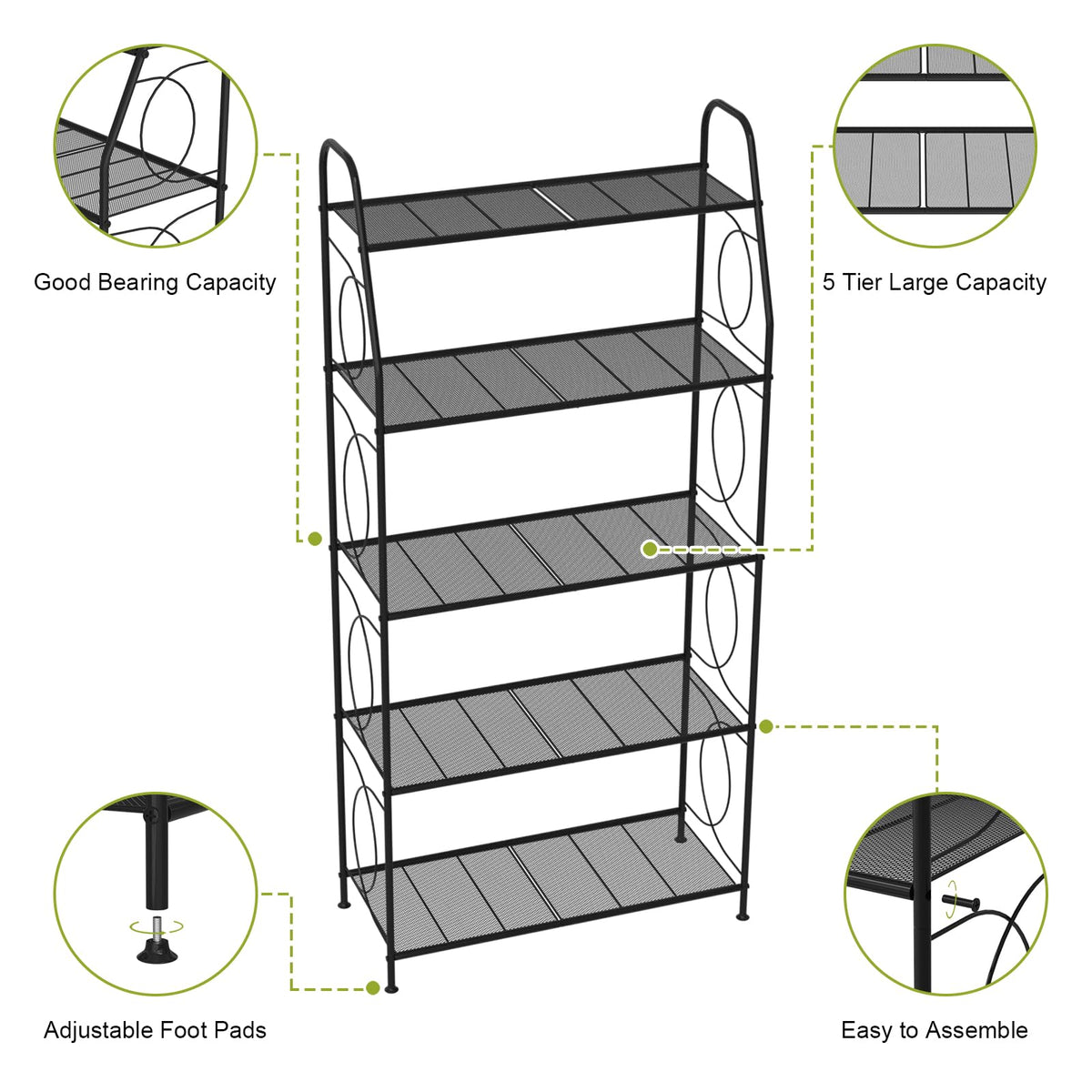VyGrow decorative-wires design complements interiors; adds vertical plant space.