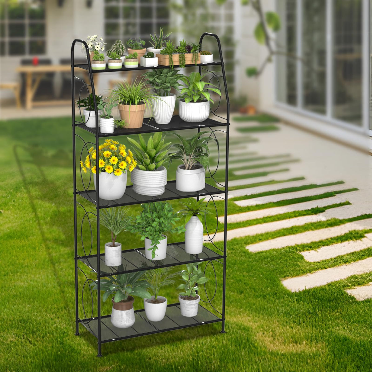 VyGrow easy-assembly stand for quick setup in living rooms or balconies.