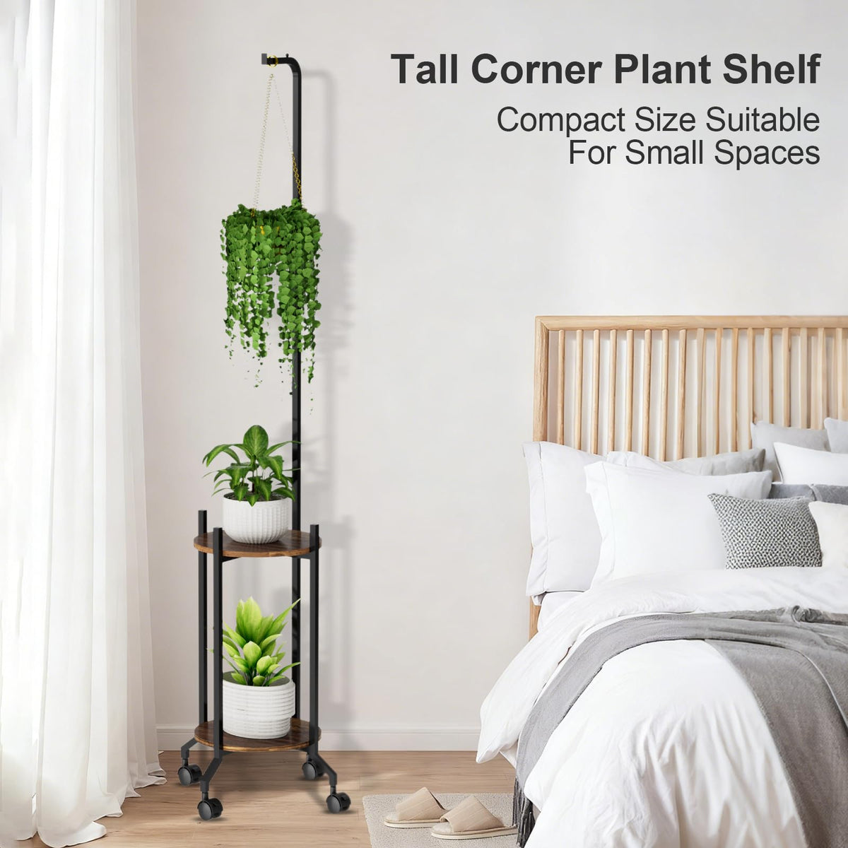 VyGrow rust-resistant steel frame ensures durable, lasting plant display