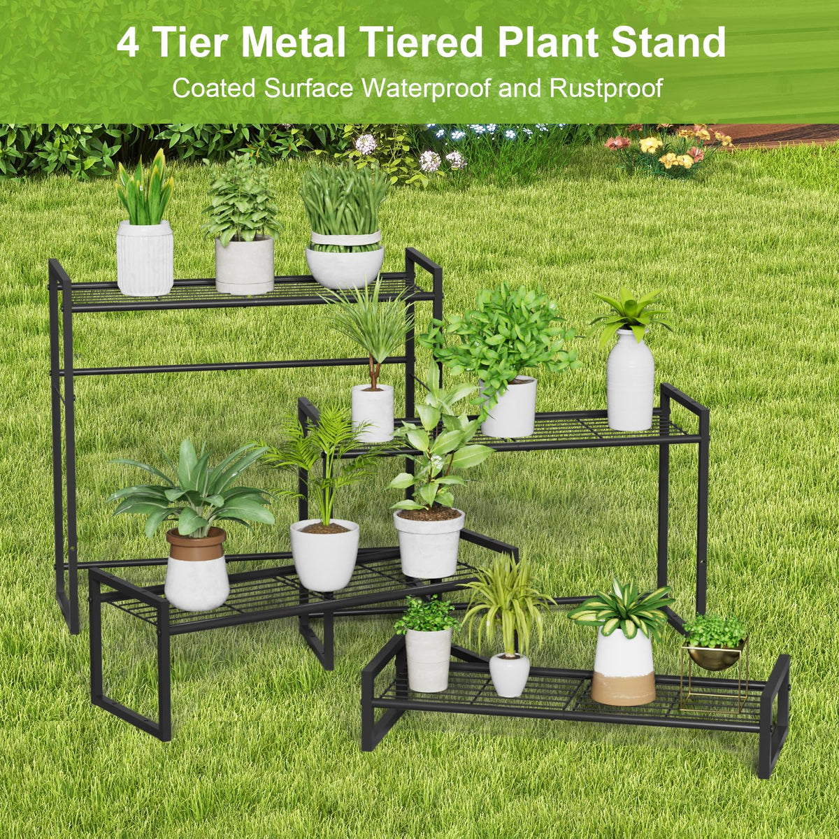 VyGrow sturdy metal frame close-up emphasizing load capacity and durability