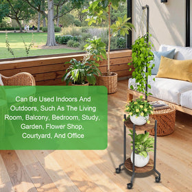 VyGrow tall corner stand reaches 62 inches, ideal for spacious corners