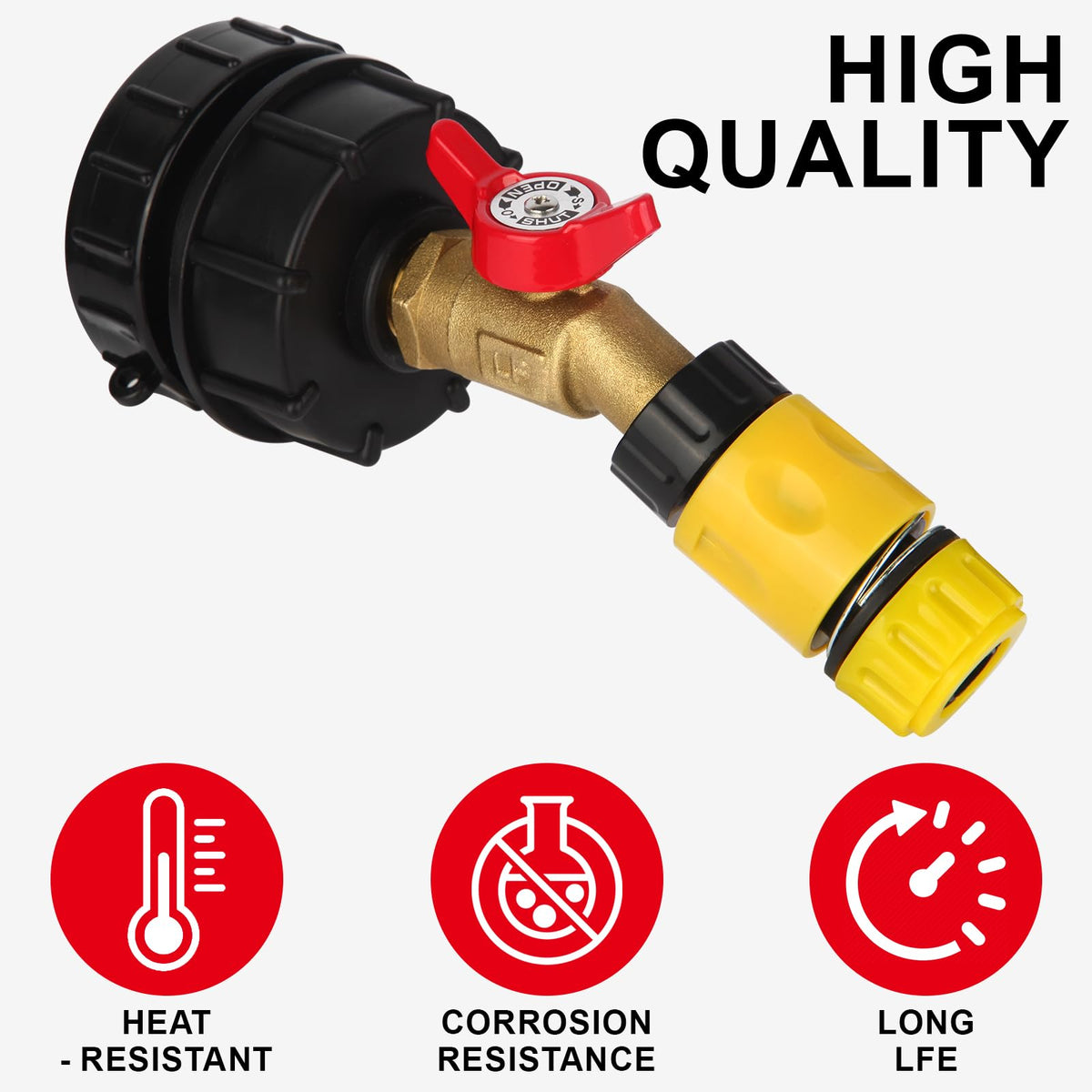 VYH 2-in fine-thread adapter for precise flow control