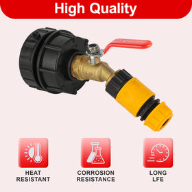 VYH brass shut-off valve 3/4-inch NPT-GHT for controlled flow