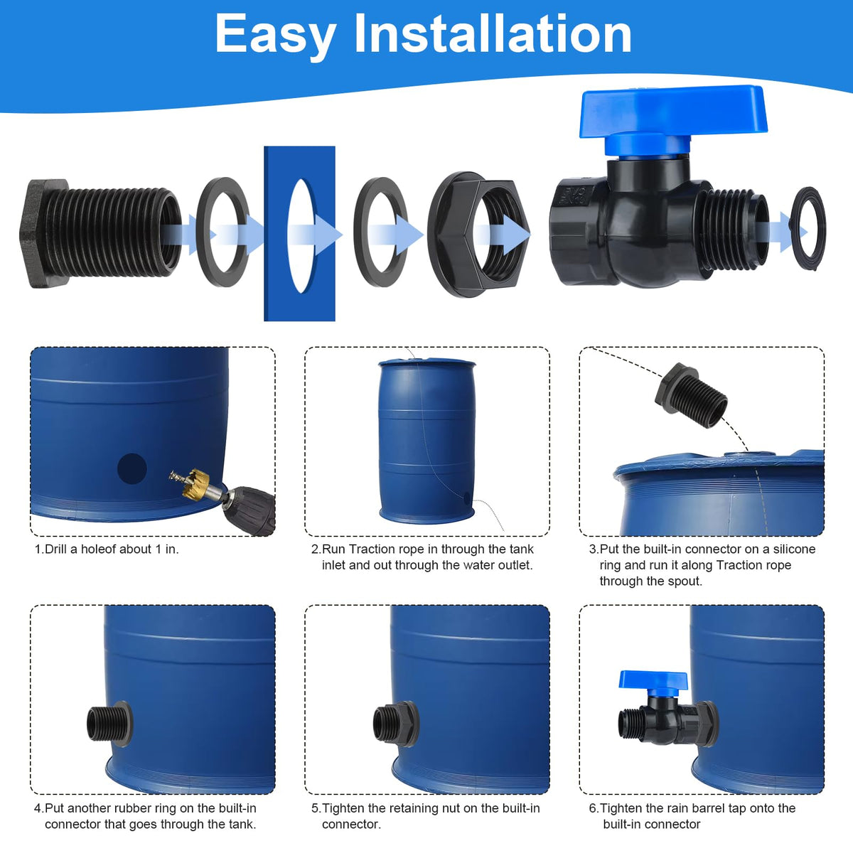 VYH bulkhead-fitting-detail highlights secure mount for long-lasting installation.