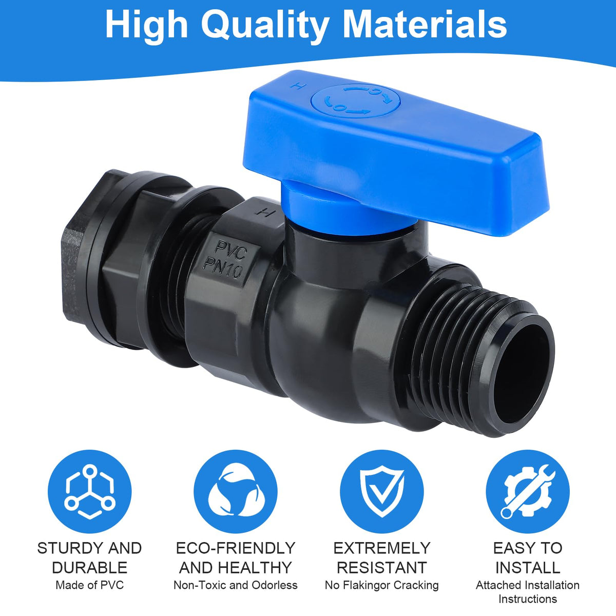 VYH pvc-spigot-durable-body provides year-round performance in varied weather.