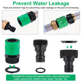 VYH quick-release fittings with white collar simplify disconnects during irrigation tasks